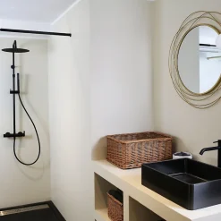 Colonne de douche mécanique noire 300 Essebagno Delice II