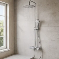 Colonne de douche mécanique chromée Essebagno Waterbox II