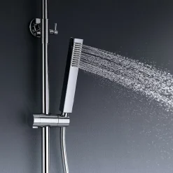 Colonne de douche mécanique avec barre extensible SKY BATH chromé série INFINITE