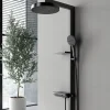 Colonne de douche moderne multifonction gris métallisé - DILECI