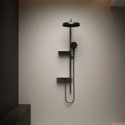 Colonne de douche moderne multifonction gris métallisé - DILECI