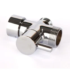 Colonne de douche monocommande ronde SIX, 79-125 cm, finition chrome poli, en laiton Kibath
