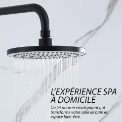 Colonne de douche noir mat - 2 fonctions - DILECI