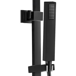 Colonne de douche noire avec mitigeur mécanique Essebagno Kiara
