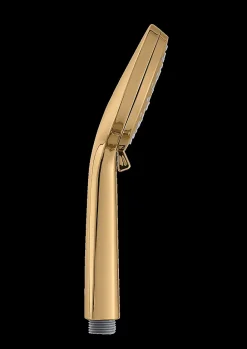 Colonne de douche sans robinetterie avec douchette + pomme de tête + barre réglable + flexible, doré, Wenko Young Line