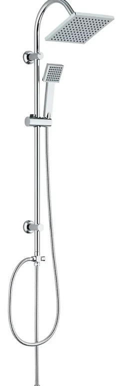 Colonne de douche sans robinetterie chrome, Edouard Rousseau Soto