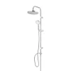 Colonne de douche sans robinetterie avec pommeau + douchette 3 jets + flexible + barre réglable chrome GoodHome Cavally