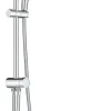 Colonne de douche sans robinetterie avec douchette + pommeau + flexible + barre, chrome carré, Grohe Vitalio Start 250