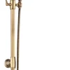 Colonne de douche sans robinetterie avec pommeau + douchette 1 jet + flexible + barre réglable, vieux bronze, Edouard Rousseau Retro