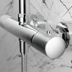 Colonne de Douche Thermostatique Anti-Calcaire Chrome IMEX MONZA BTD038