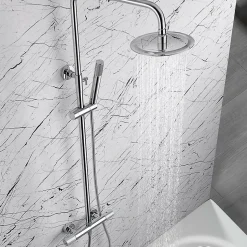Colonne de Douche Thermostatique Anti-Calcaire Chrome IMEX MONZA BTD038