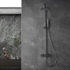 Colonne de Douche Thermostatique Anti-Calcaire Black Gun Métal IMEX NAPOLES BTN047/BGM
