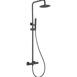 Colonne de Douche Thermostatique Anti-Calcaire Black Gun Métal IMEX NAPOLES BTN047/BGM