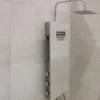 Colonne de douche thermostatique hydromassante mini prête à carreler, en aluminium anodisé, Valentin Batidouche