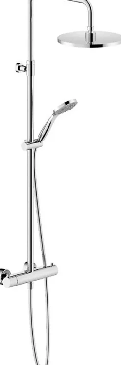 Colonne de douche thermostatique TONDA - Coloris : PVD miele brossé