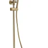 Colonne de douche thermostatique laiton brossé, Edouard Rousseau Doddy