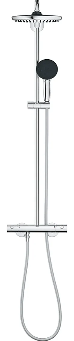 Colonne de douche thermostatique chrome H.112 cm, Grohe Vitalio Start