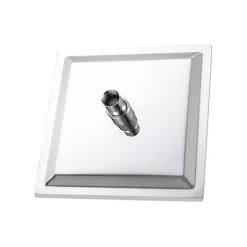 Colonne de douche thermostatique avec pomme de tête, douchette et flexible, Carré, AICA