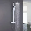 Colonne de douche thermostatique avec barre extensible SKY BATH chromé Inox S304 série PARADISE