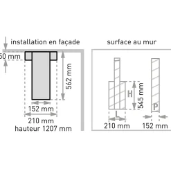 Colonne de douche thermostatique hydromassante multijets avec pomme de tête, douchette 1 jet et flexible, gris alu et noir, Valentin Dune