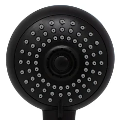 Colonne de douche thermostatique avec pommeau + douchette + flexible + barre réglable, coloris noir mat, Schulte Rain