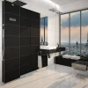 Colonne de douche thermostatique hydromassante prête à carreler, en aluminium anodisé, Valentin Batidouche