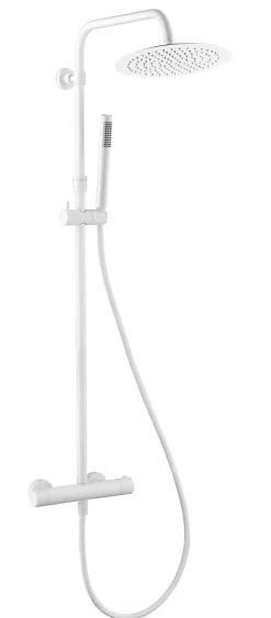 Colonne de douche thermostatique, blanc, Essebagno Luisa 250