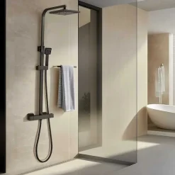 Colonne de douche thermostatique avec pomme de douche