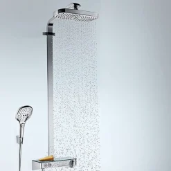 Colonne de douche thermostatique HANSGROHE Raindance Select E 300 EcoSmart avec mitigeur 30 cm chromé