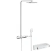 Colonne de douche thermostatique GROHE Rainshower System SmartControl Mono 360 Blanc/chromé + Panier douche Start Cube