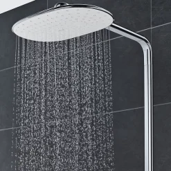 Colonne de douche thermostatique GROHE Rainshower System SmartControl Mono 360 Blanc/chromé + Panier douche Start Cube
