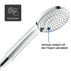 Colonne de douche thermostatique murale Chrome 30x48x112cm (LxPxH) hauteur réglable, pomme + pommeau douche rond