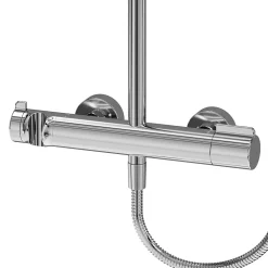 Colonne de douche thermostatique chrome Maza GoodHome