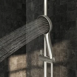 Colonne de douche thermostatique chrome Maza GoodHome