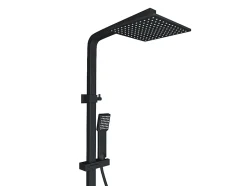 Colonne de douche thermostatique en acier inoxydable - 120 cm - Noir mat - PENEDA