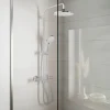 Colonne de douche thermostatique avec pommeau + douchette 2 jets + flexible + barre réglable, chrome, Hansgrohe Vernis Blend 200 EcoSmart