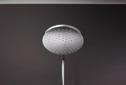 Colonne de douche thermostatique avec pommeau + douchette 2 jets + flexible + barre réglable, chrome, Hansgrohe Vernis Blend 200 EcoSmart