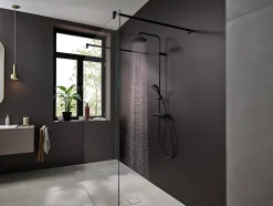 Colonne de douche thermostatique noir mat Hansgrohe Vernis Blend