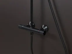 Colonne de douche thermostatique noir mat Hansgrohe Vernis Blend