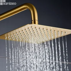 Colonne de Douche Thermostatique Anti-Calcaire Or Brossé IMEX ART BTAR025/OC