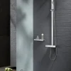 Colonne de douche thermostatique acier inox - 112,5x50cm - NT6705C