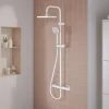 Colonne de douche thermostatique blanche GoodHome Cavally
