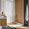Colonne de douche thermostatique avec pomme de tête, douchette et flexible, chrome, Valentin Allure