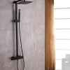 Colonne de douche thermostatique murale laiton sans tête de douche - Noir mat - 110x15cm - SEDAL 8921B Sans tête (de douche)