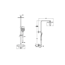 Colonne de douche VITRA Aquaheat Bliss S 230