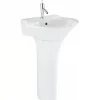 Colonne de lavabo Jade céramique traditionnelle SANINDUSA blanc