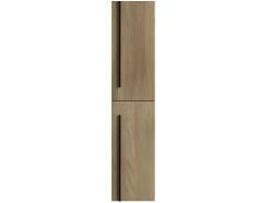 Colonne de salle de bain ANGI 2 portes 140x30x27 cm chêne T-BATH