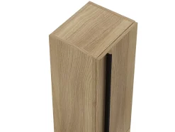 Colonne de salle de bain ANGI 2 portes 140x30x27 cm chêne T-BATH