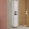 Colonne De Salle De Bain Sur Pied Blanc Brillant H 198 Cm - Easy