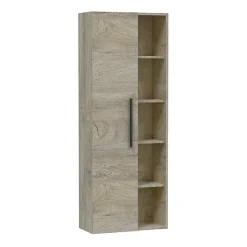 Colonne de Salle de Bain - ARKITMOBEL - Athena 1A1G - 51 x 25 x 135 cm - Marron - Montage facile